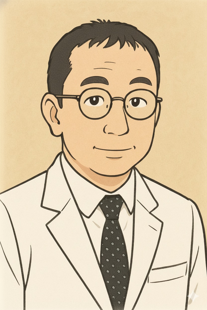 ３）イラスト若杉先生.JPG